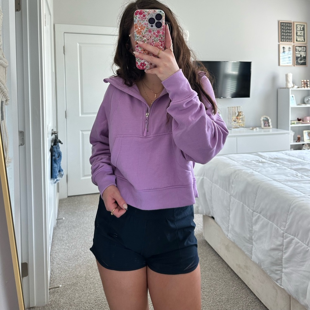 Danskin Purple Half Zip Sweatshirt - Picture 3 of 8